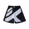 Color Block Brand Logo Knitted Mid Waist Fitted Breathable Casual Shorts Men Shorts Black 152231519-3