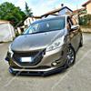 Front Bumper Splitter Diffuser for Peugeot 208 GTI PureTech THP BlueHDi VTi HDi 2012-2015 Spoiler Lip Body Aero Kit Tuning Parts