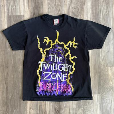 Vintage Disney The Twilight Zone Tower Of Terror Size L Glow In Dark USA Unisex T-Shirt