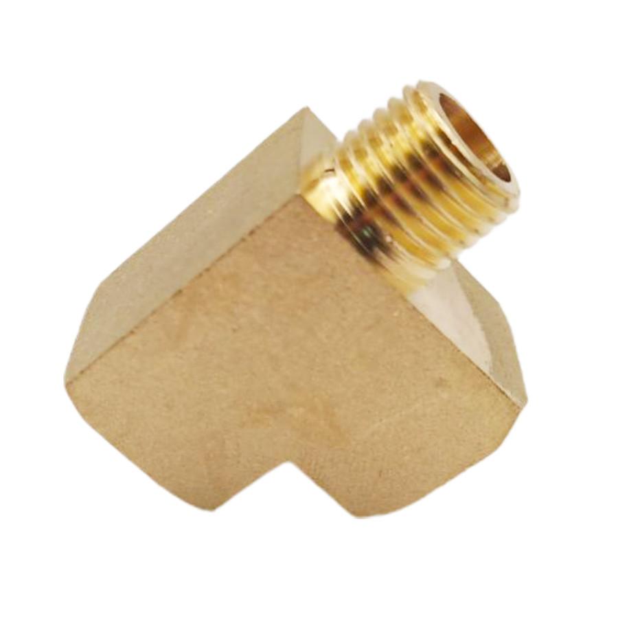 2× Автомобильный латунный уличный тройник 1/4" NPT наружная резьба X 1/4" NPT две внутренние резьбы воздух топливо