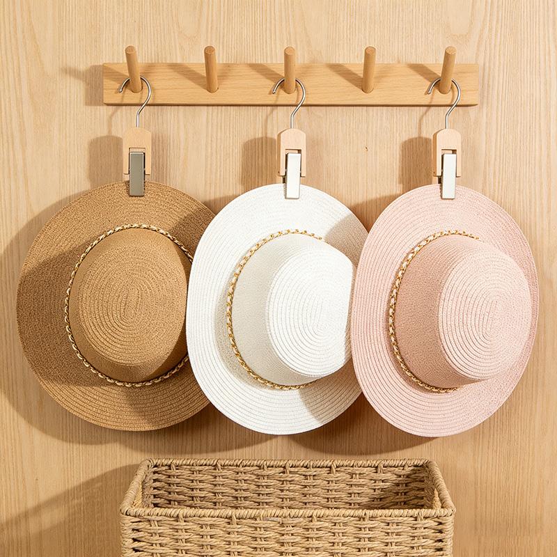 Women's Wide Brim Straw Hat Foldable Beach Sun Hat Spring Summer Vacation Travel Hat Casual Sun Protection Hat