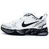 Air Monarch 4 Utopia Кожаные Устойчивые к истиранию Низкие Массивные Кроссовки Унисекс Черный Белый 415445-102