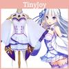 Костюм для косплея Эмилии-эльфа из Rezero Isekai Seikatsu, полный комплект