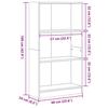 VidaXL Bookcase Smoked Oak 60x24x109 Cm Engineered Wood, Bookshelf, Book Holder, Book Support, Cabinet of 857807