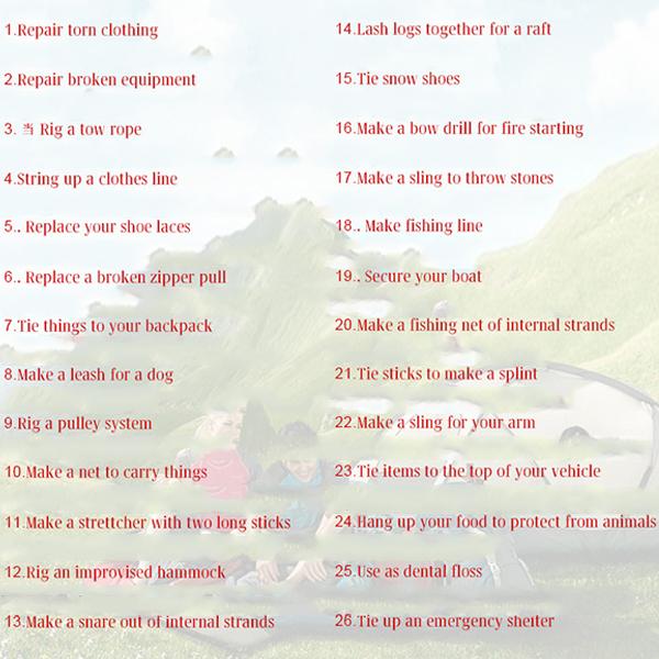 Outdoor Survival Waterproof Watch Umbrella Rope Bracelet Outdoor Camping Adventure Bracelet