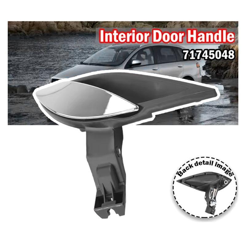 Chrome Interior Door Handle Left/Right Side Front Rear 71745049 For Fiat Cerokee Croma 2 II 2005-2011 Car Accessories