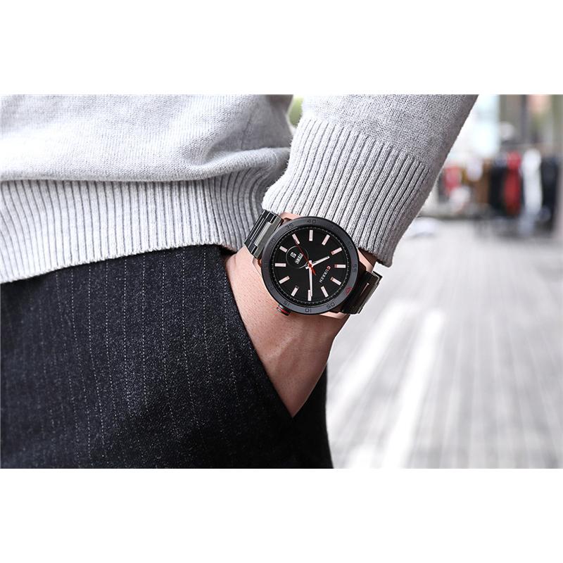 CURREN Новые лучшие мужские часы, водонепроницаемые кварцевые часы, часы с тонким стальным ремешком, мужские деловые модные часы