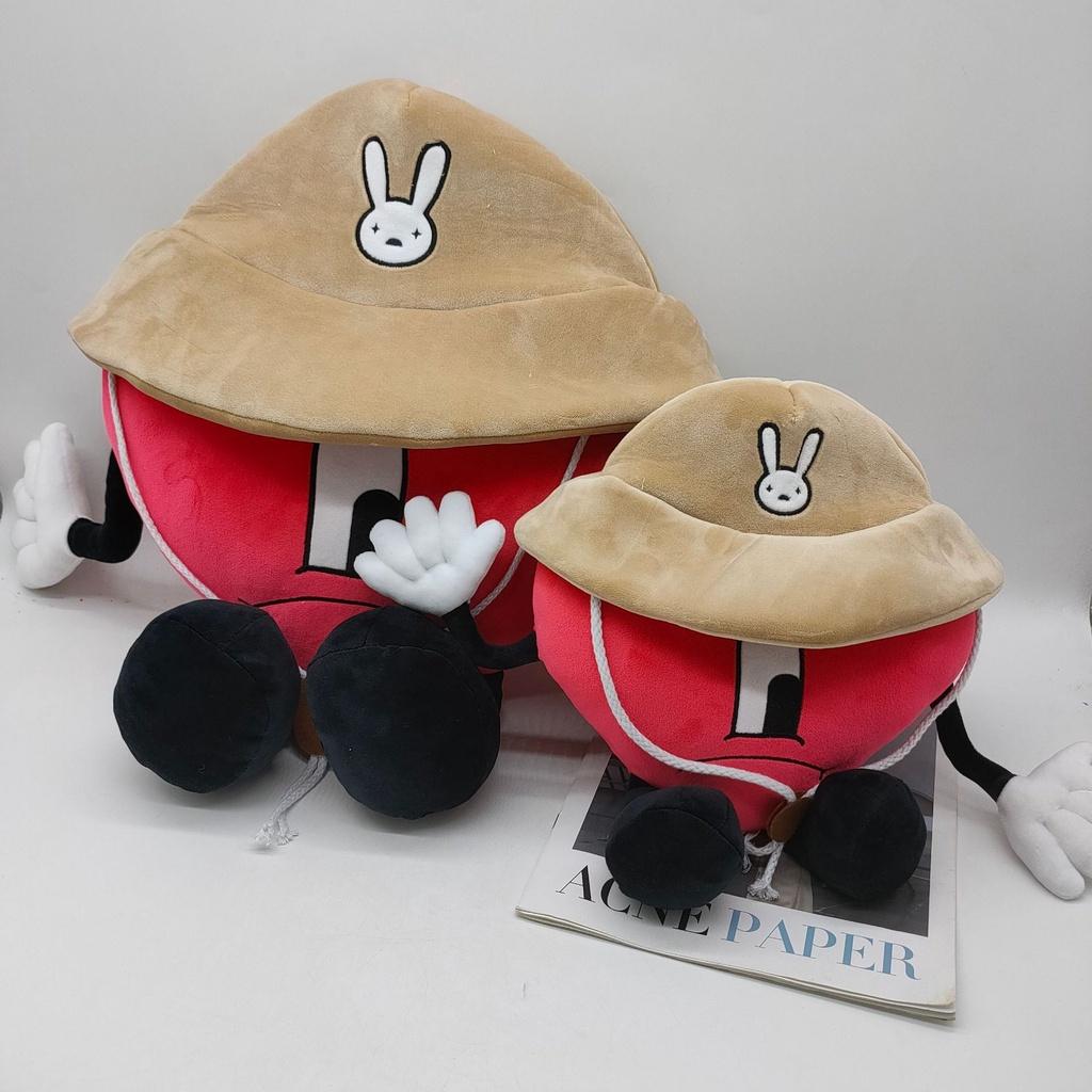 Плюшевая игрушка Bad Bunny Un Verano Sin Ti Мягкая и прочная подушка в форме сердца для детей и взрослых