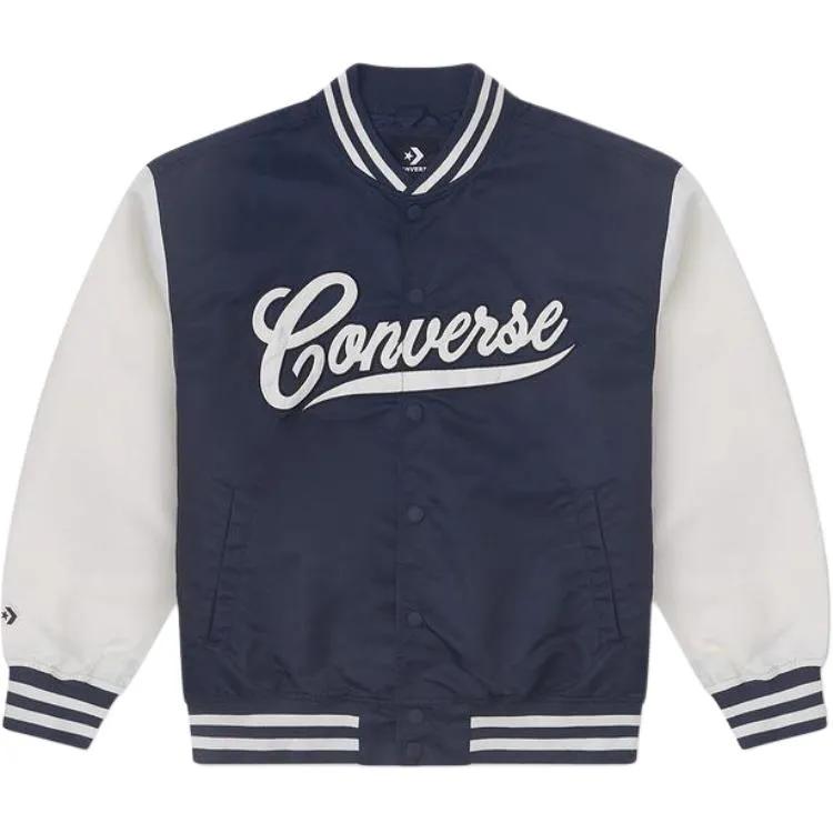 Converse Baseball Jacket Unisex Marine Blue (Unisex) Baseball Jackets 10026912 A03