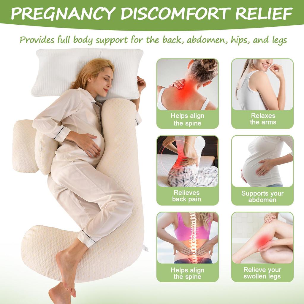 Large Body Pillow, Breathable Full Body Pillow for Side Sleeper Long Bed Pillow