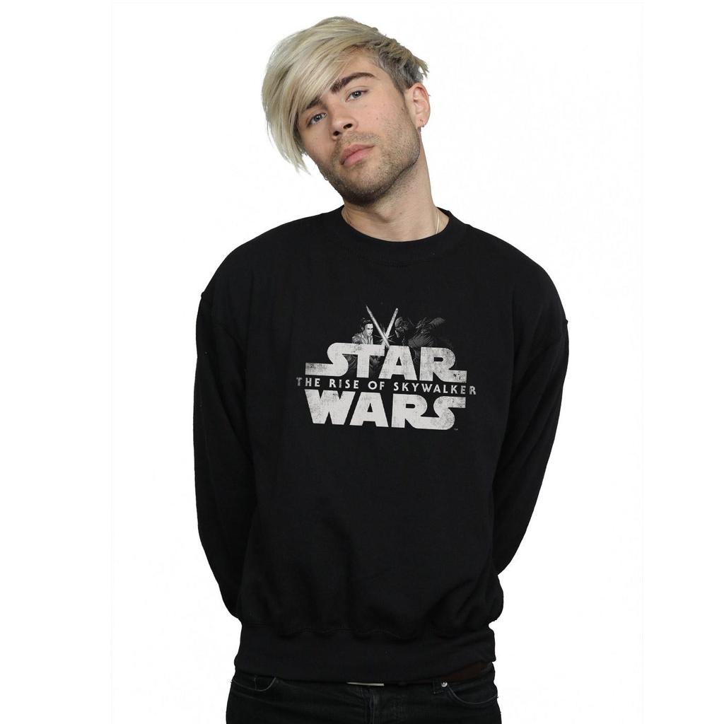 Star Wars: The Rise of Skywalker Mens Star Wars The Rise Of Skywalker Rey And Kylo Battle Sweatshirt
