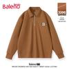 Baleno Men's Heavyweight Waffle Knit Quarter-Zip Polo Sweatshirt