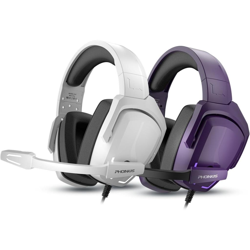 Игровая гарнитура с микрофоном, стереогарнитура для PS4 PS5 ПК Xbox One Nintendo Switch, игровые наушники-вкладыши для ноутбука/планшета