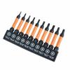 10 Pieces Ergonomic Screwdriver Triangular Bit NonSlip Design for Accurate Operation Suitable for Multiple Uses