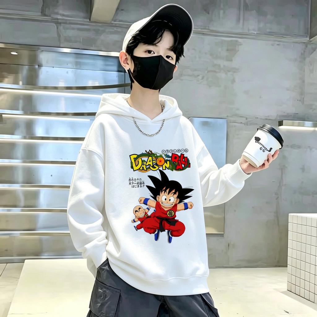 Boys Girls Best-selling Children's Casual Hooded Shirt Pattern Printed Loose Hooded Sweatshirt