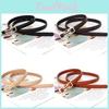 Womens Versatile Pu Leather Belt With Metal Buckle For Work And Casual Outfits