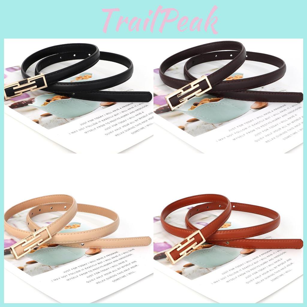 Womens Versatile Pu Leather Belt With Metal Buckle For Work And Casual Outfits