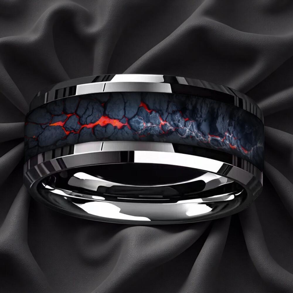 Vintage Tarot Sun Moon Star Occult Mystical Pattern Stainless Steel Rings for Men Women High Polished Wedding Band Jewelry Gift