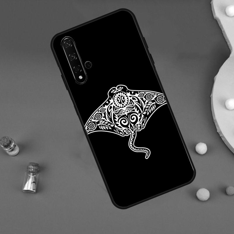 Чехол с животным Скатом для Huawei Nova 10 9 SE 3i 7i 8i 11i 12i Y60 Y61 Y70 Y72 Y73 Y90 Y91 P20 P30 P40 Lite