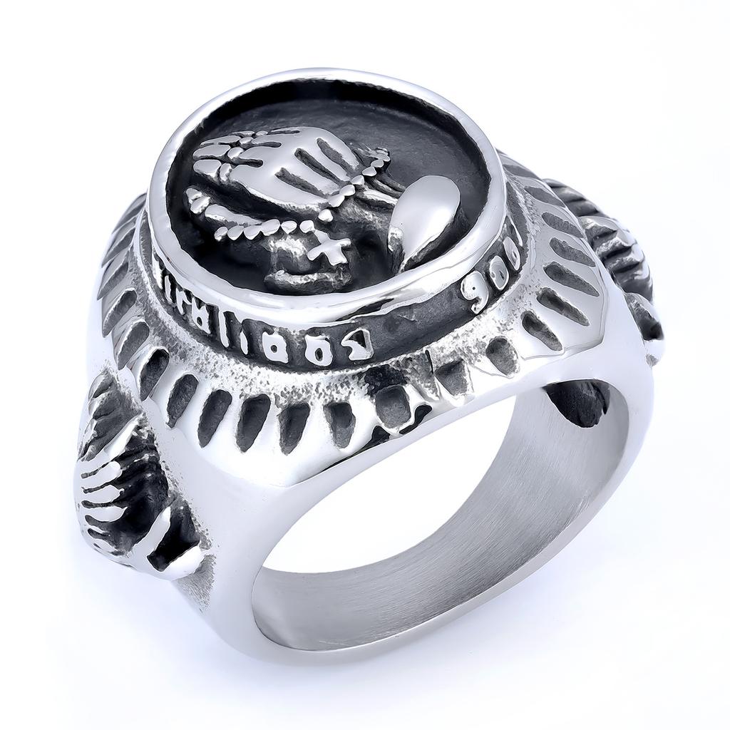 Мужское и женское кольцо Будды из титановой стали, из нержавеющей стали, руки вместе в форме поклонения Будде, кольцо Будды