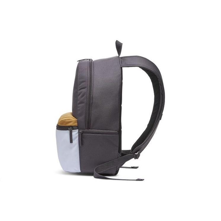 Nike Heritage Logo Zipper Backpack Unisex Backpacks Lightning-Gray Light-Purple BA4990-082