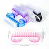 Пластиковые щеточки для ногтей, разноцветные щетки для чистки ногтей, щетка для очистки пыли, мягкие инструменты для снятия лака и маникюра