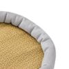 Pet Cooling Mat Summer Waterproof Breathable Soft Comfortable Hand Woven Cat Cool Rattan Pad for Indoor M Grey