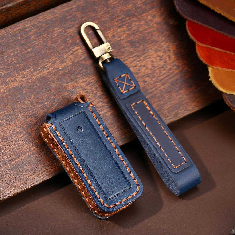 Handmade Car Key Cover for Volvo XC60 XC90 S90 Premium Leather Key Case Protector