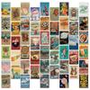 50 Vintage Outdoor Wall Cards Nordic Decorative Cards Wall Bedroom Postcards Photo Frames Wall Stickers Cards