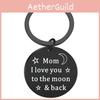 Timeless I Love You Dad Mom Stainless Steel Keyring Great For Travel Keepsakes And Life Milestones