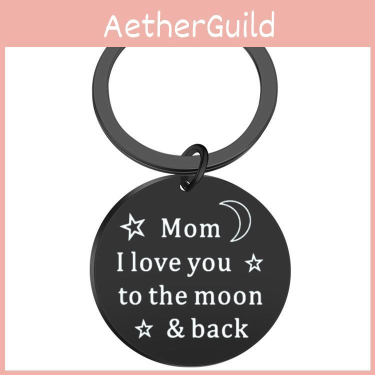 Timeless I Love You Dad Mom Stainless Steel Keyring Great For Travel Keepsakes And Life Milestones