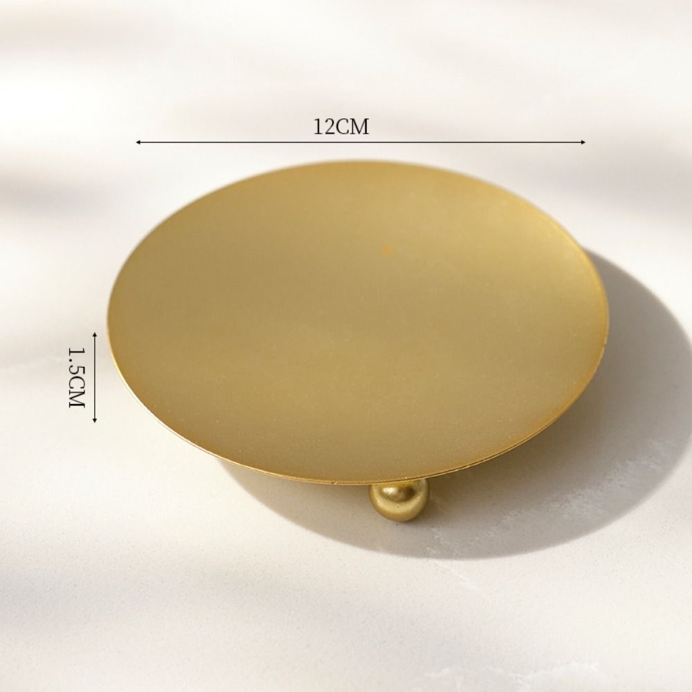Золотой/Серебряный Круглый Подсвечник Железо Железный Подсвечник Украшение Украшение для дома Подсвечник Дом