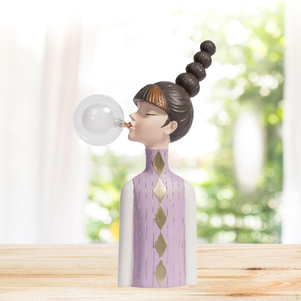 Angelic Glow Resin Table Lamp Heavenly Sculpture Home Accent Elegant Desk Light