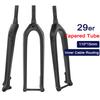 Carbon MTB Rigid Fork 29 Boost 110 Mountain Bike Front Fork 29 er Carbon 700C Disc Brake Tapered Tube Cycling Bicycl Fork 29er