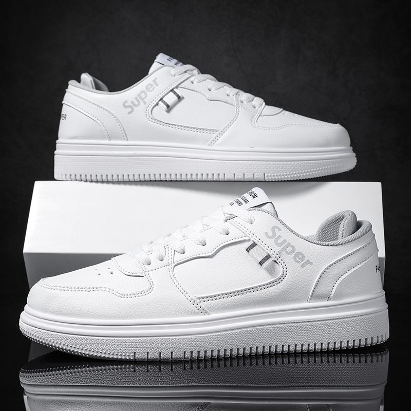 Белая обувь Мужская обувь Весна Универсальная Дышащая Спортивная Универсальная Модная обувь Мужская Модная обувь Повседневная обувь Мужская обувь