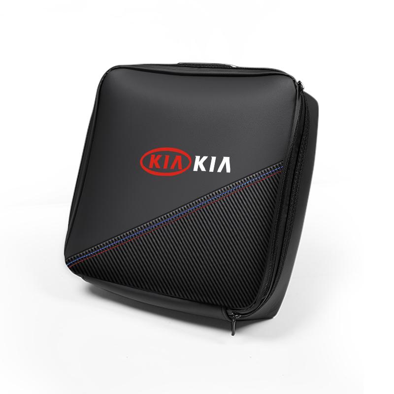 Car Charging Gun Storage Bag Auto Trunk Organizer Handbag For KIA Sportage Seltos Sorento K3 K4 Soul Carnival EV6 EV9 Carnival