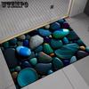 Коврик для пола Pebble 3D для дома, ванной комнаты, водопоглощающий, быстросохнущий, коврик для ног, противоскользящий и износостойкий