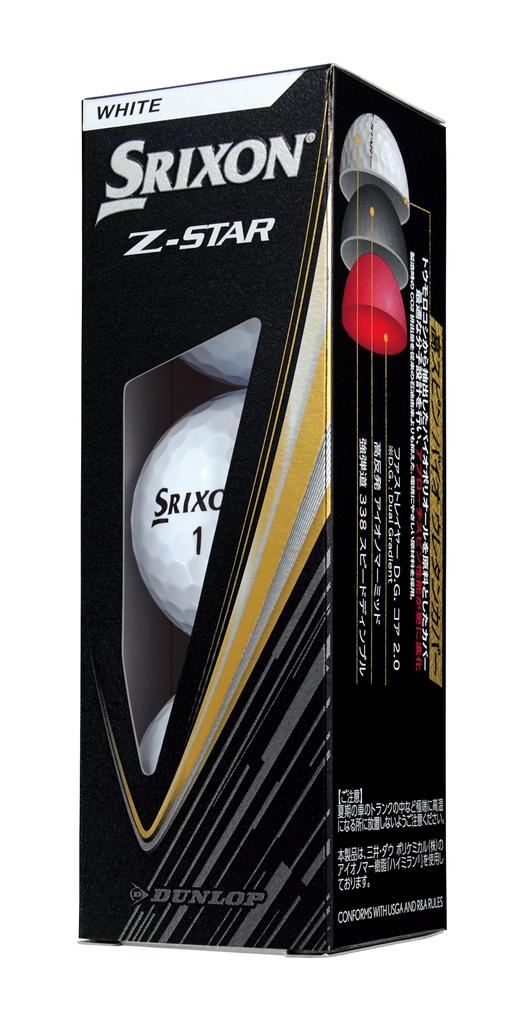 DUNLOP Мячи для гольфа SRIXON 2025 Модель 1 дюжина Белые Z-STAR (12 шт.)