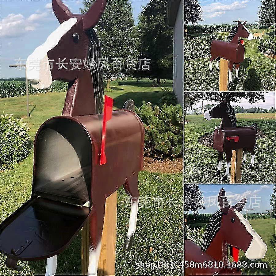 Metal Animal Mailbox Farm Animal Mailboxes For And Outside Garden Decor