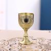 Embossed Cup Practical Retro Food Grade Metal Wine Cup Stunning Medieval Embossed Wine Goblet Embossed Cup for Restaurant