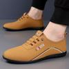 Autumn Leather Shoes Soft Leather Men's Shoes Soft Sole Men's Business Casual Shoes One Pedal Hundred Towers Lightweight Beanie Shoes Board Shoes