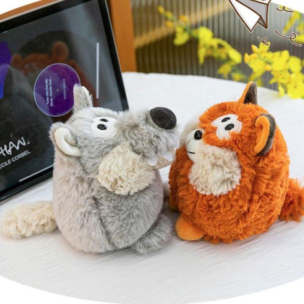 Collection Grey Wolf Plush Doll Soft Brown Bear Figurine Novelty Baby Goat Plush Toy Boys Girls