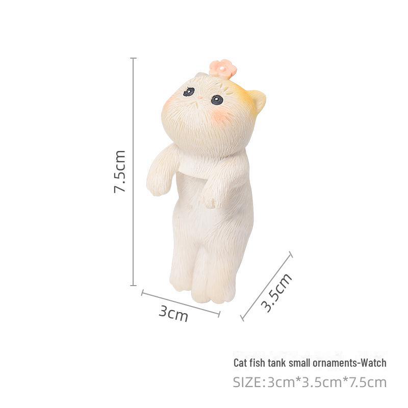 Украшения для аквариума с мультяшным котом: Креативные украшения для аквариума и аксессуары для цветочных горшков