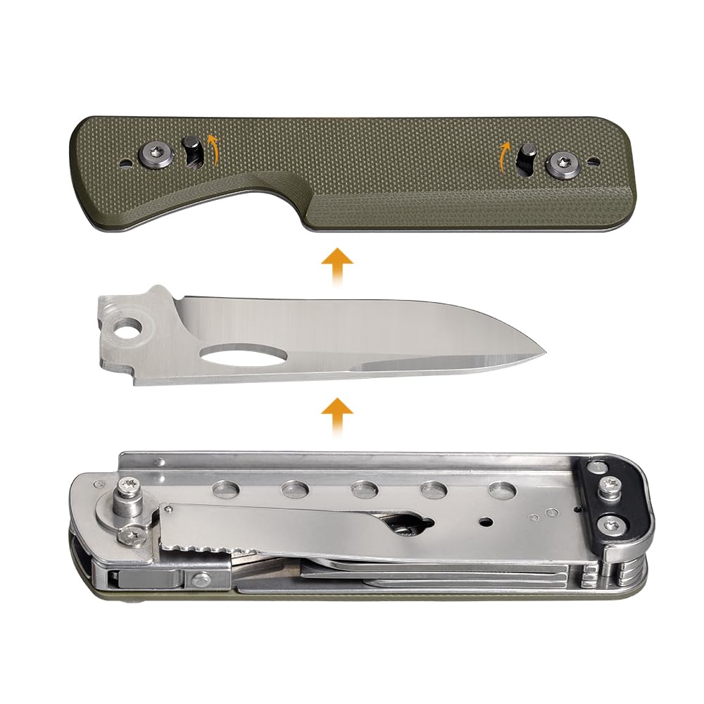 ROXON S505G Flex Scissors Модульная конструкция с фиксированными большими сменными лезвиями и сменными инструментами - Многофункциональные ножницы, BA01-BA17,