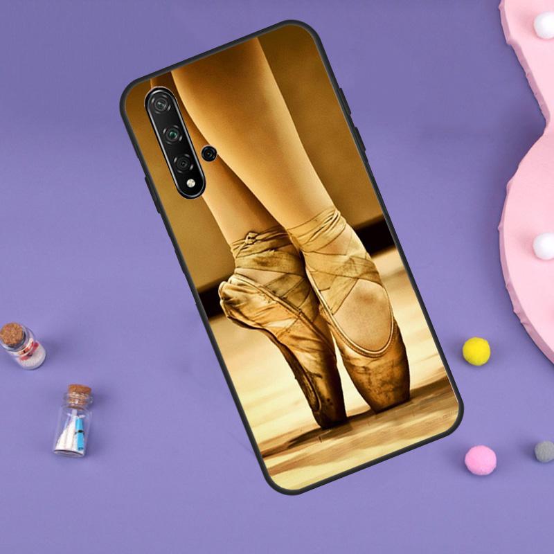 Ballet Ballerina Shoes Pointes Case For Huawei P30 P20 P40 Lite Nova 5T 11i 8i 3i 9 10 SE 11 Pro Y90 Y70 Y61 Y60 Y91 Cover