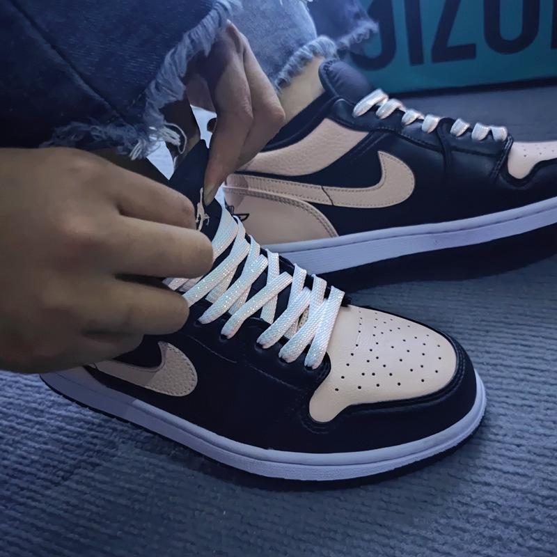 Градиентные шнурки с люрексом для AF1, AJ1, DUNK и белой парусиновой обуви