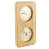 Wooden Sauna Hygrothermograph Golden Plate 0 To 120 Celsius 0 To 100 Humidity Sauna Thermometer for Indoor Family