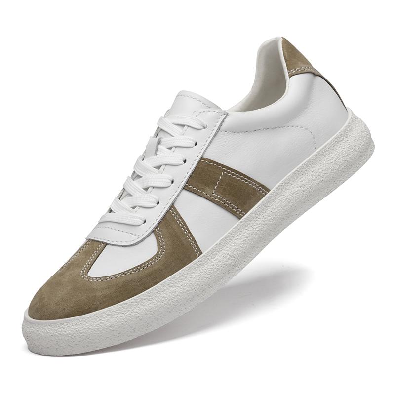 Man Leather Elevator Sneakers Men Height Increase 6cm Chunky Shoes Sports