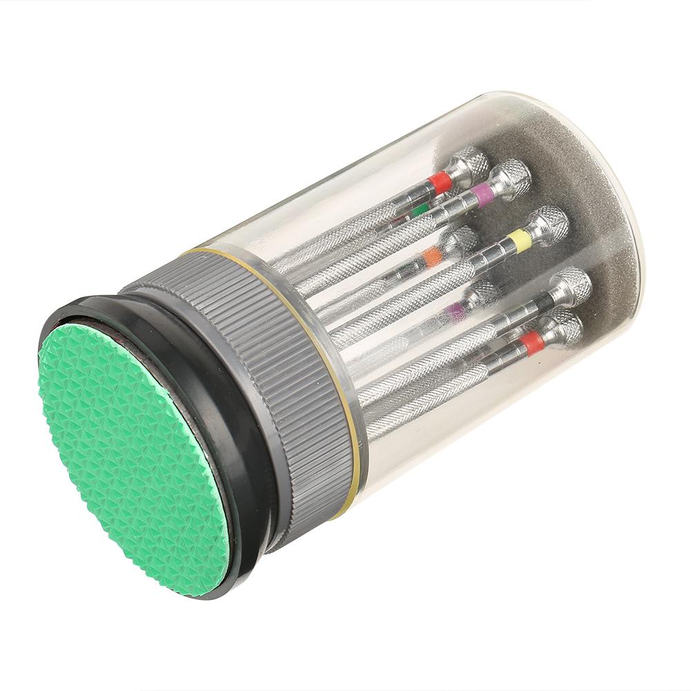 Набор из 9 отверток с прорезью для часов, инструменты для часовщиков для ремонта, с поворотной базовой пластиной