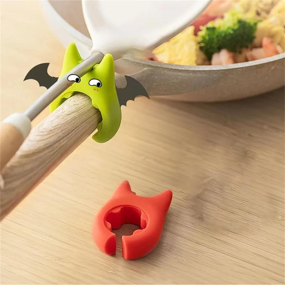6pcs Pot Clip Pot Holder For Spoon Rest Silicone And Anti Scald Grip Easy Pot Fixed Clamp Kitchen Accessories Tools